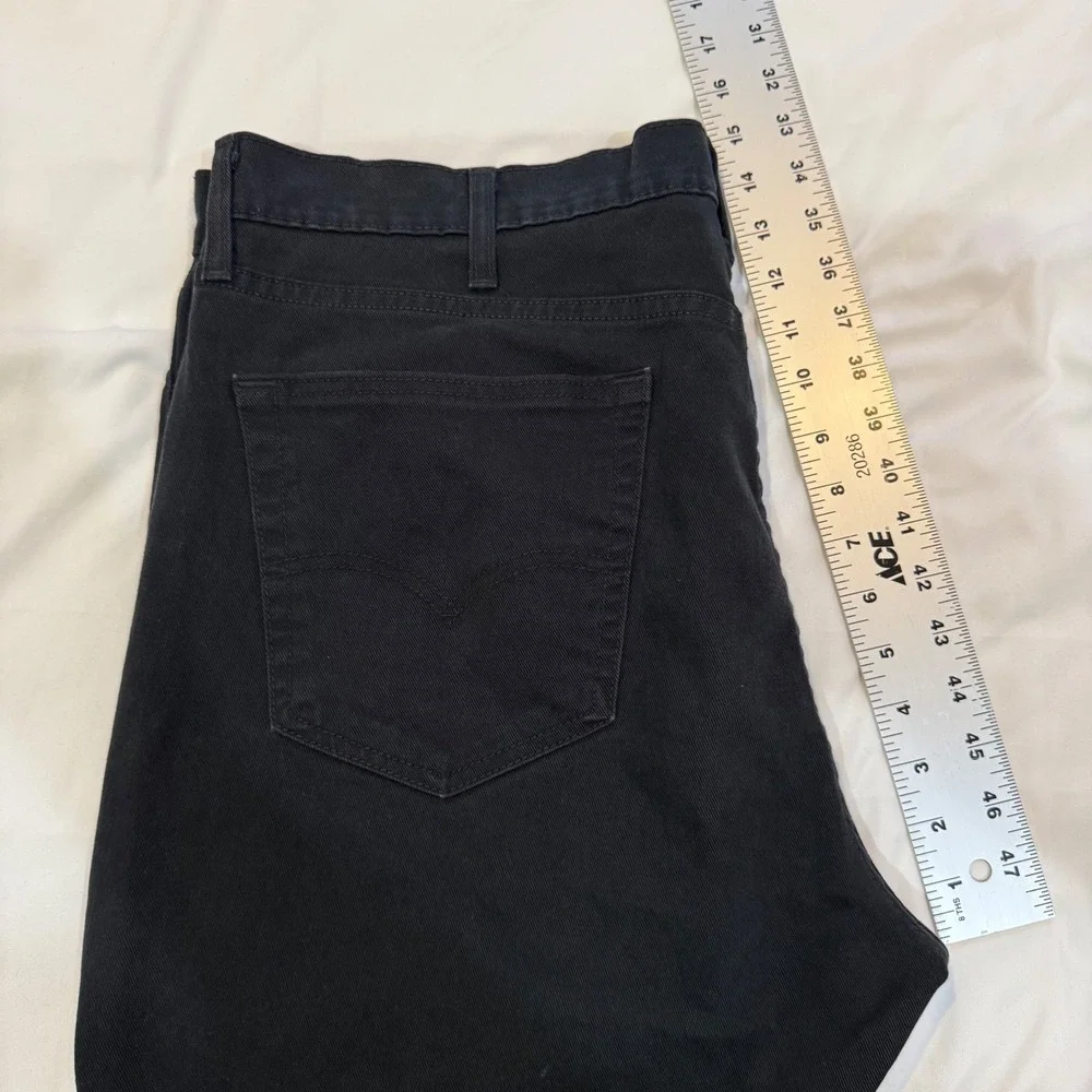 Levis 541 Athletic Taper Jeans Mens 38x34 Black Denim Pants 18181-0145